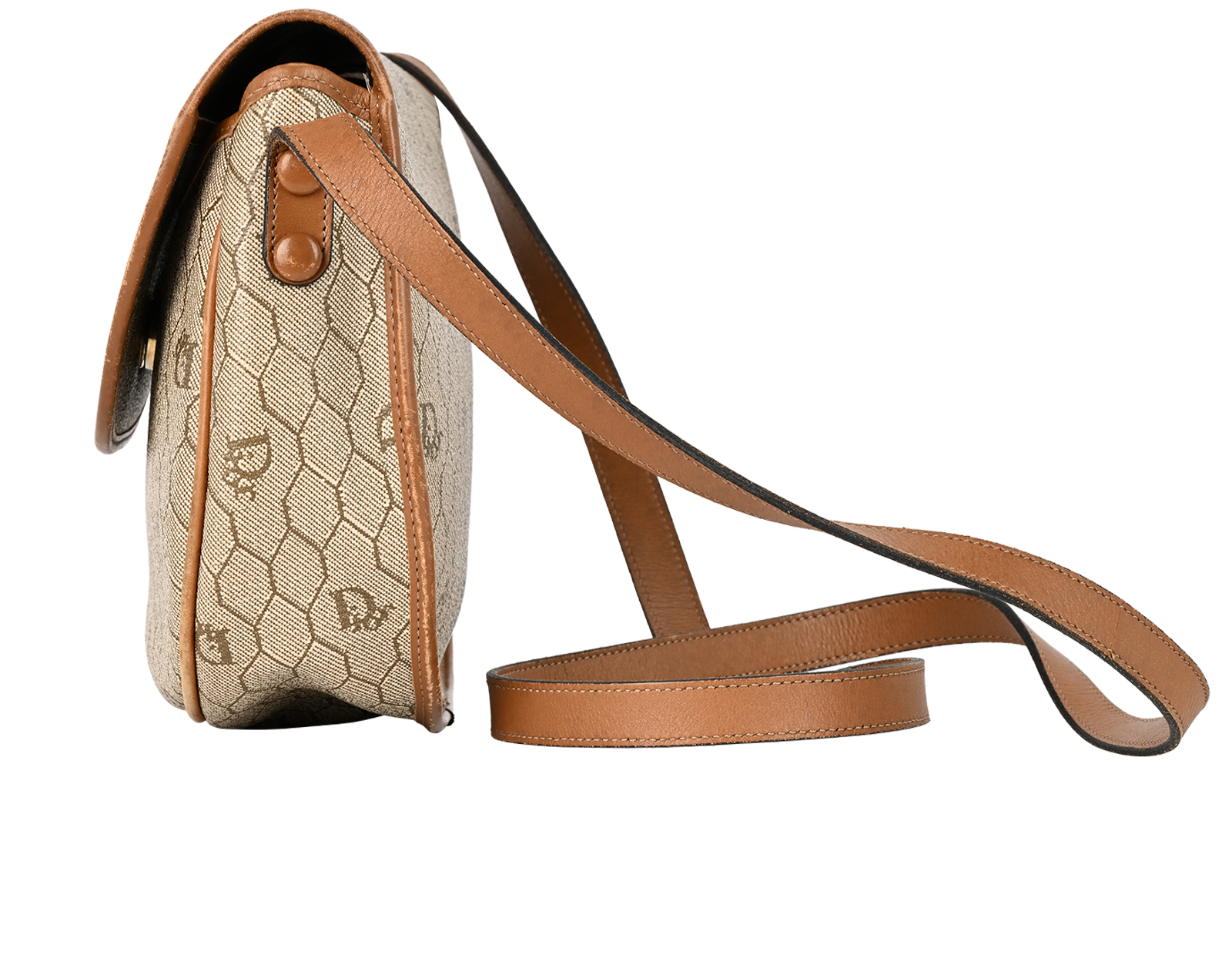 Honeycomb Crossbody, &pound;250, Handbags, Beige, PVC, Bottom view